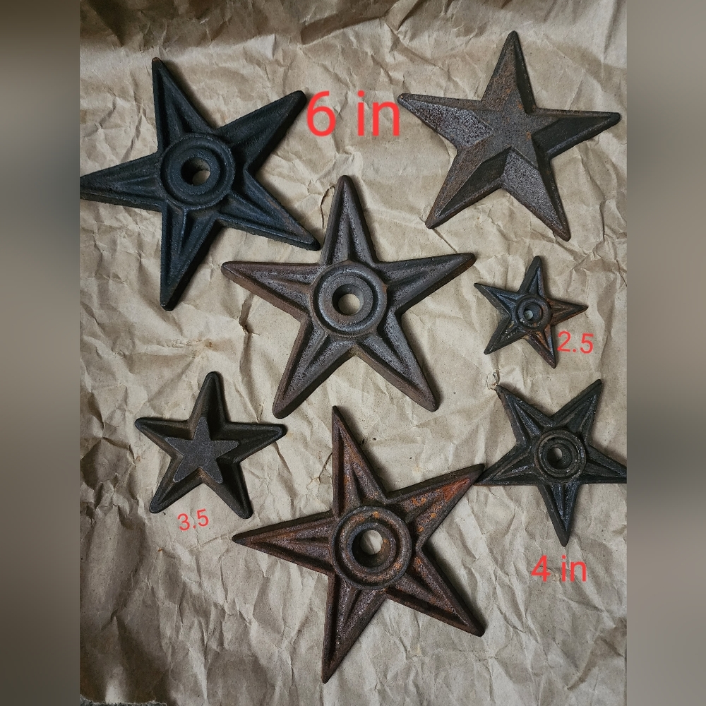 Iron star decor